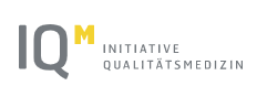 Logo mit den Buchstaben 'IQM' und dem Text 'INITIATIVE QUALITÄTSMEDIZIN'